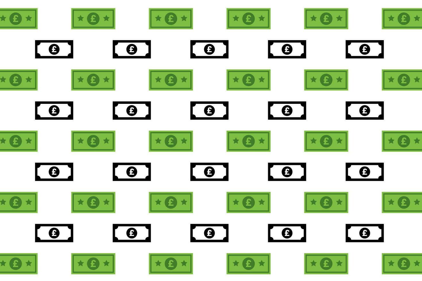 Abstract Pound Banknote Pattern Background vector