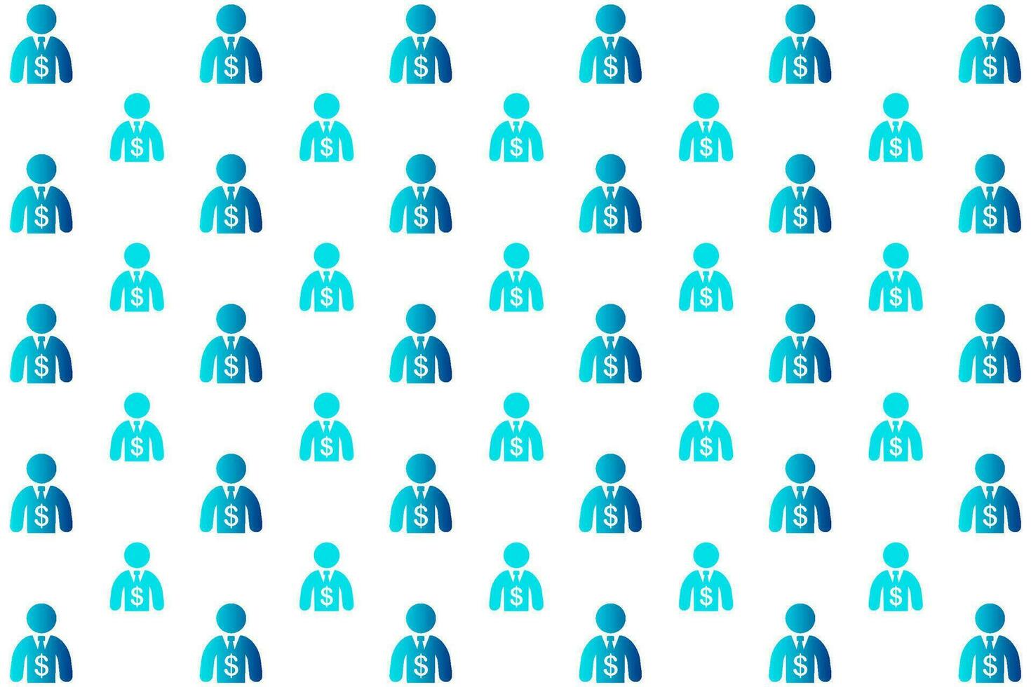 Abstract Rich Person Pattern Background vector