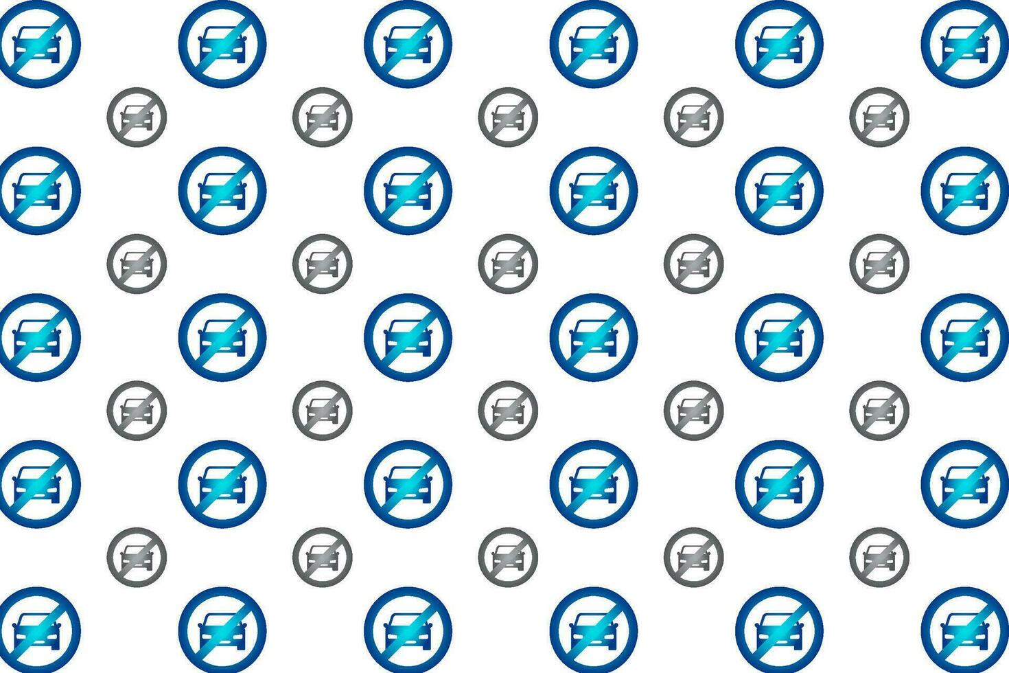 Abstract Stop Car Pattern Background vector