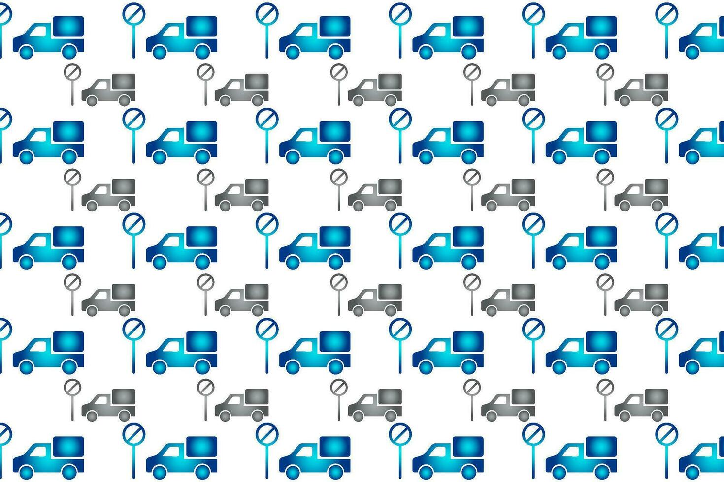 Abstract Stop Truck Pattern Background vector