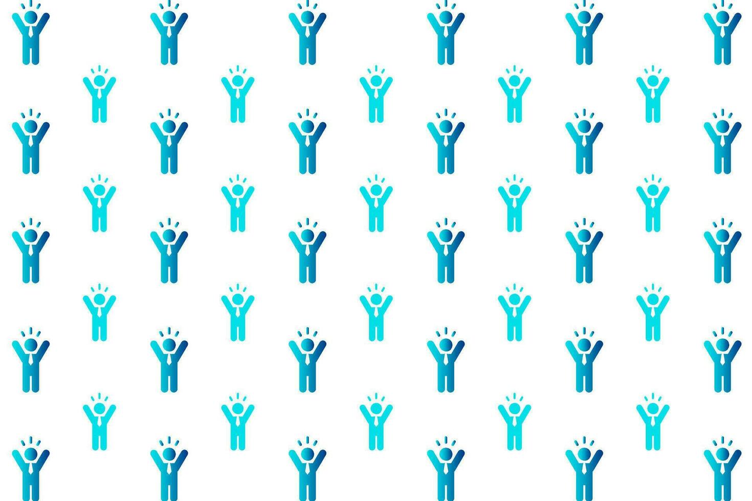 Abstract Successful Person Pattern Background vector