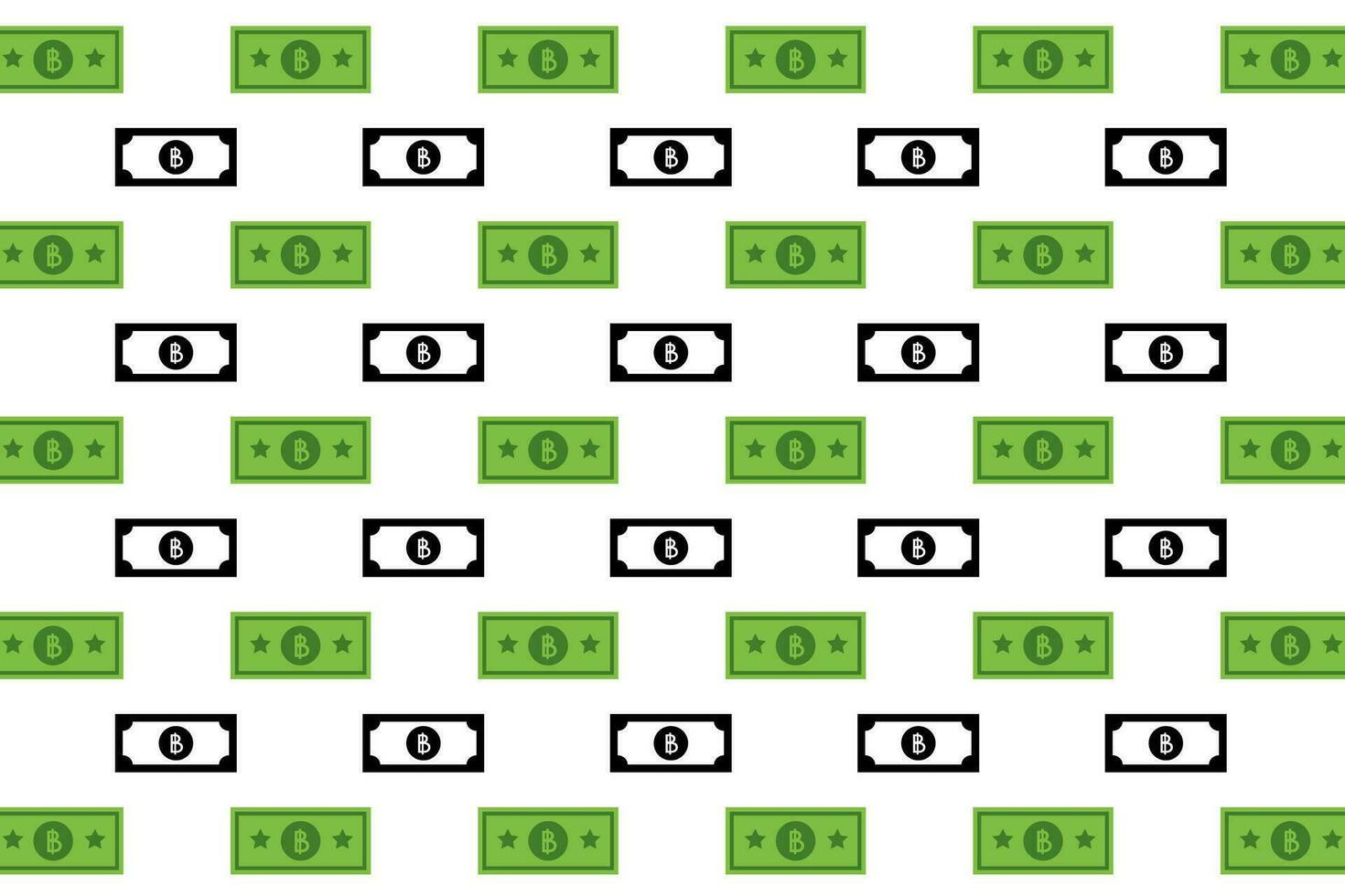 resumen Tailandia bhat billete de banco modelo antecedentes vector