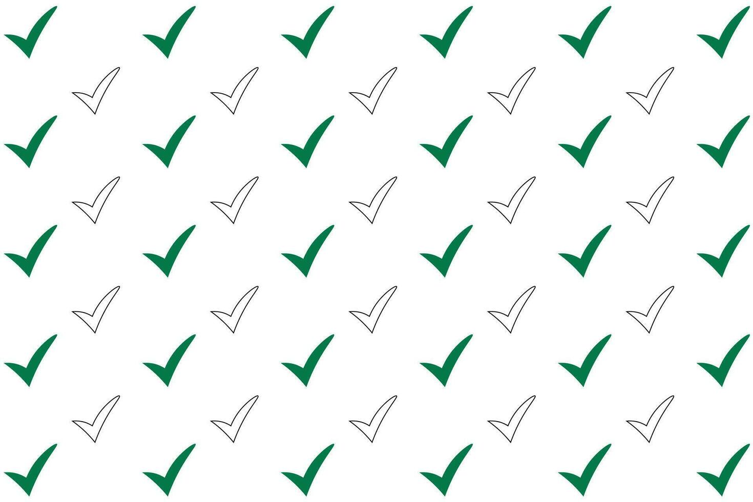 Abstract Tick Green Pattern Background vector