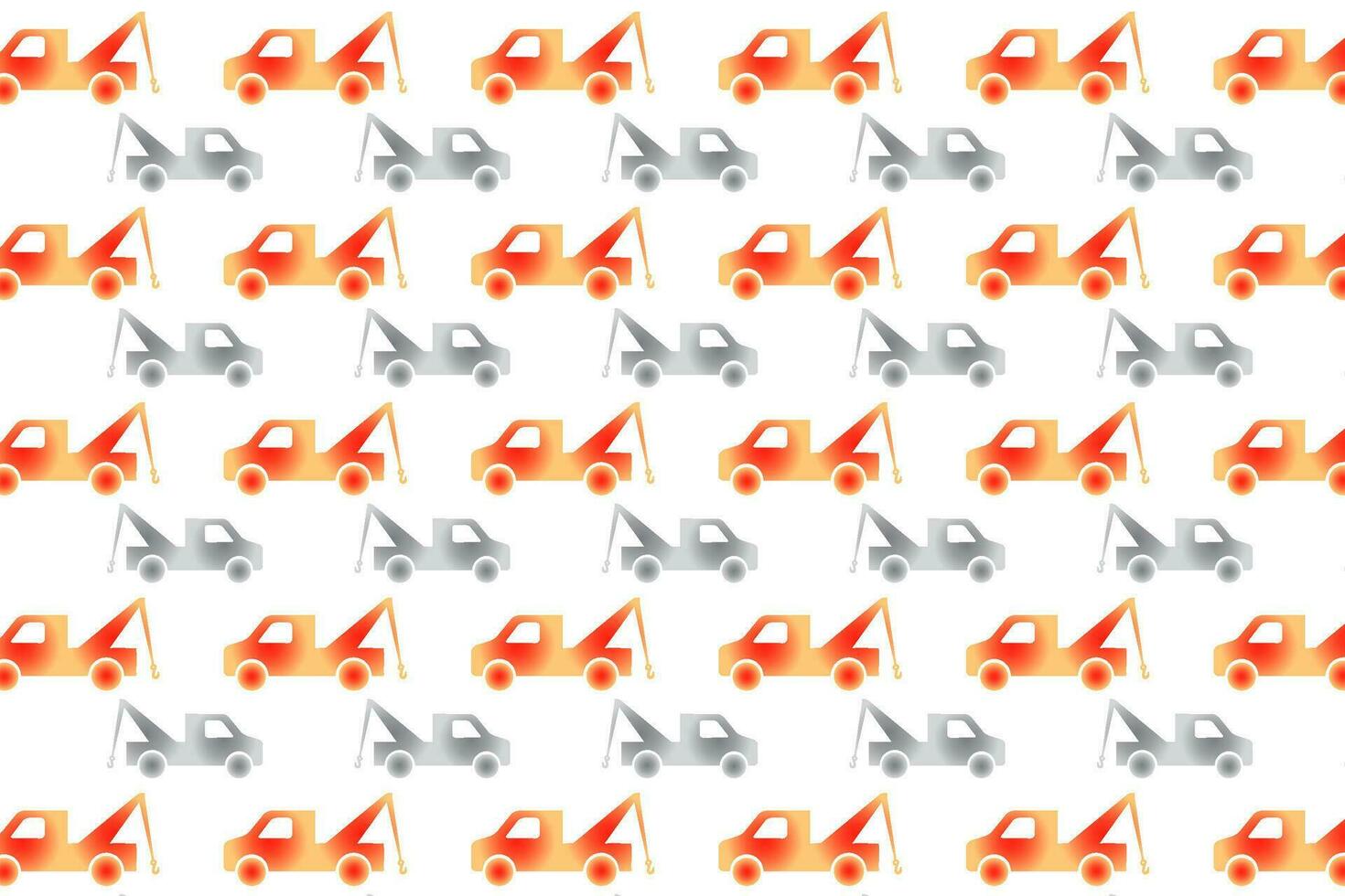 Abstract Tow Truck Pattern Background vector