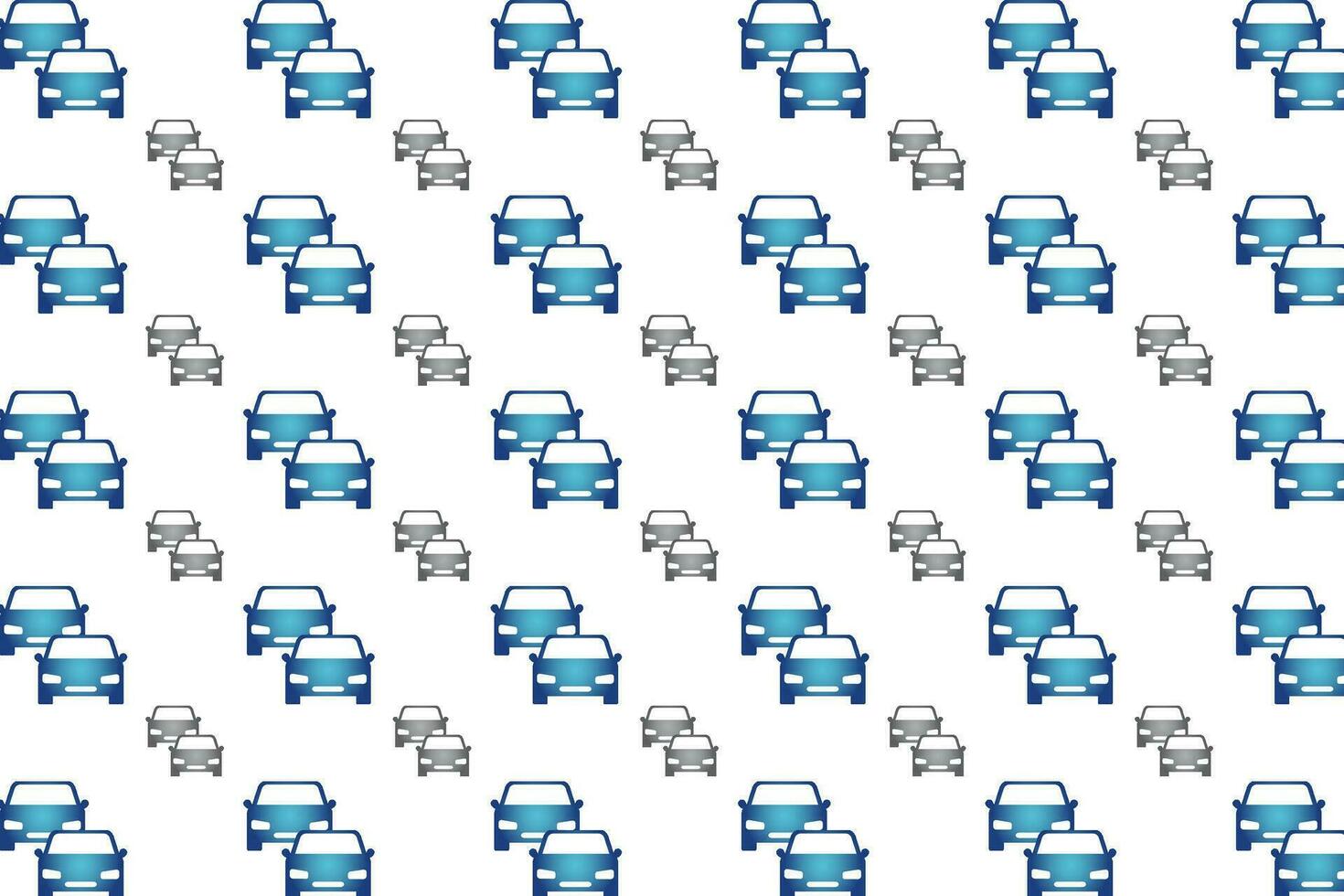 Abstract Two Cars in Line Pattern Background vector