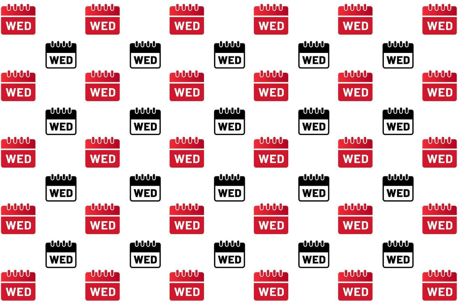 Abstract Week Day Wednesday Pattern Background vector