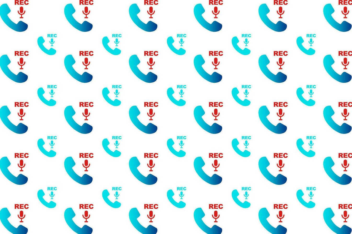 Abstarct Call Recod Pattern Background vector