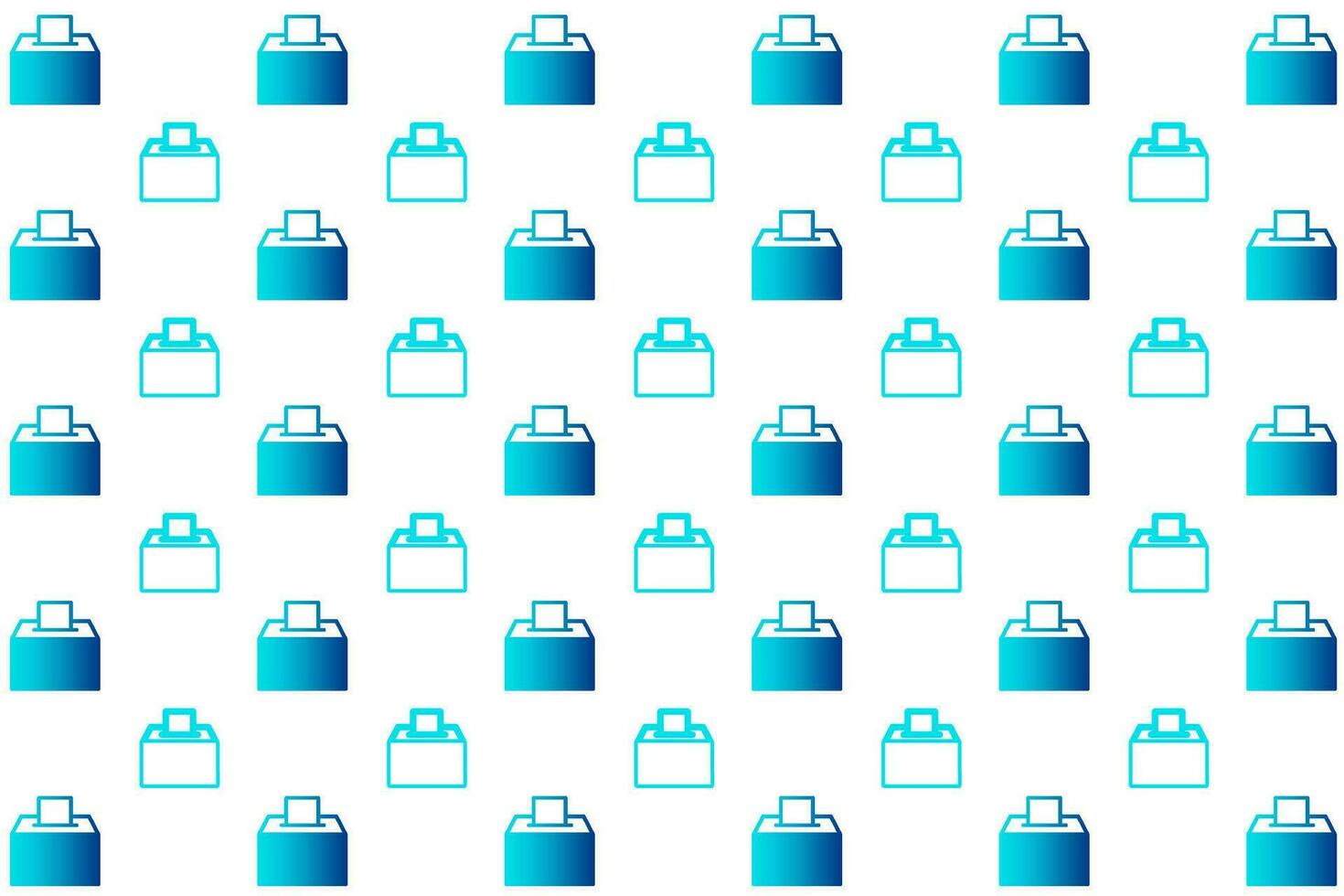 Abstract Box Vote Pattern Background vector