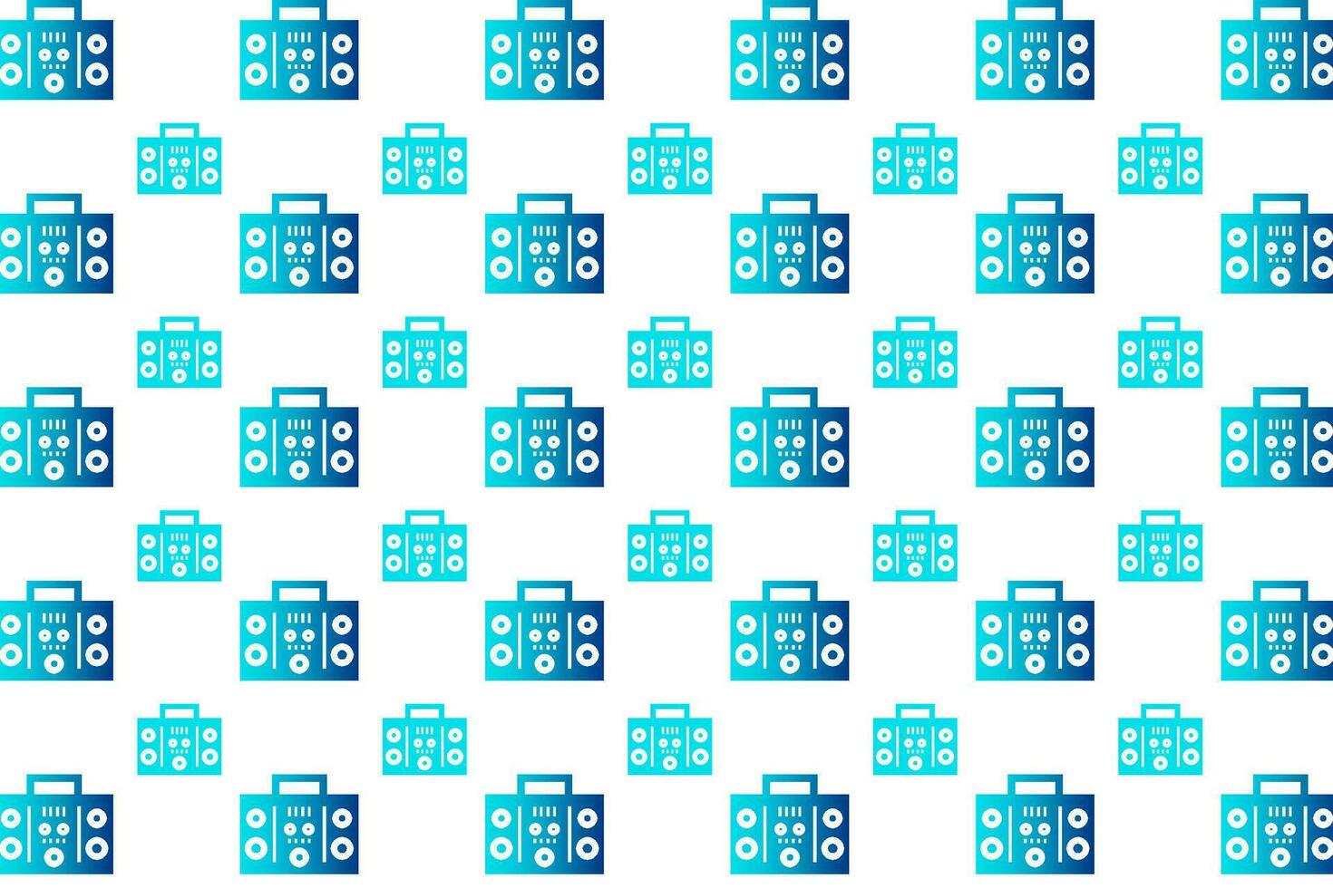 Abstract Boombox Pattern Background vector