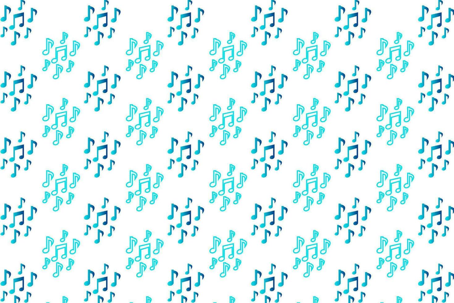 Abstract Creative Music Notes Pattern Background vector