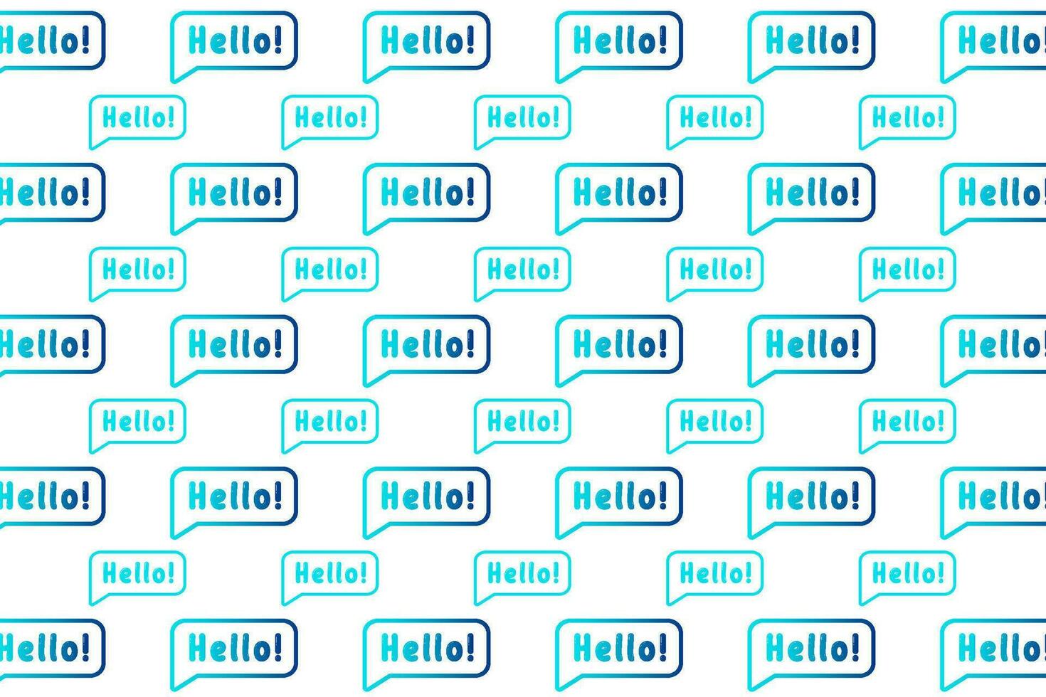 Abstract Hello Message Pattern Background vector