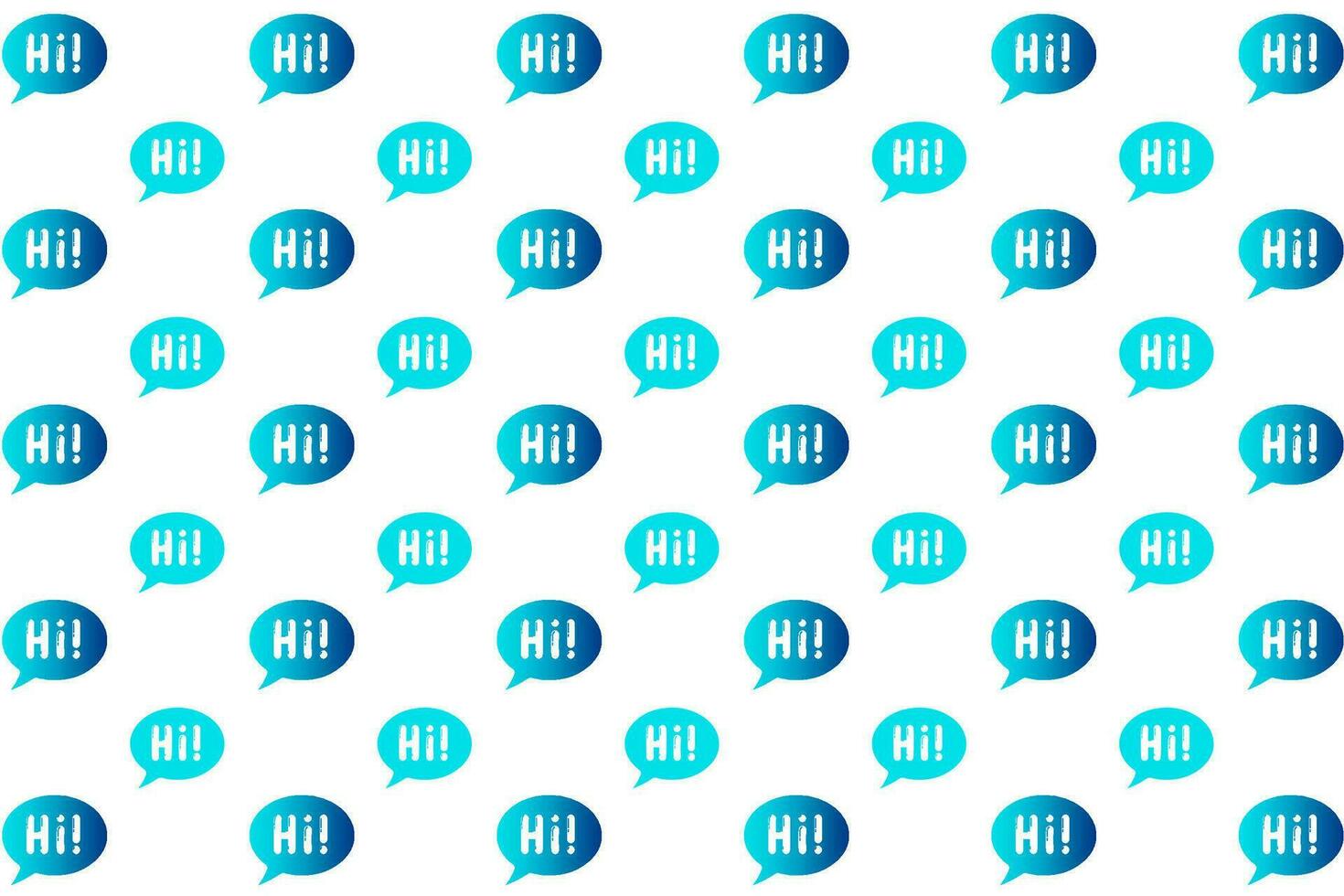 Abstract Hi Message Pattern Background vector