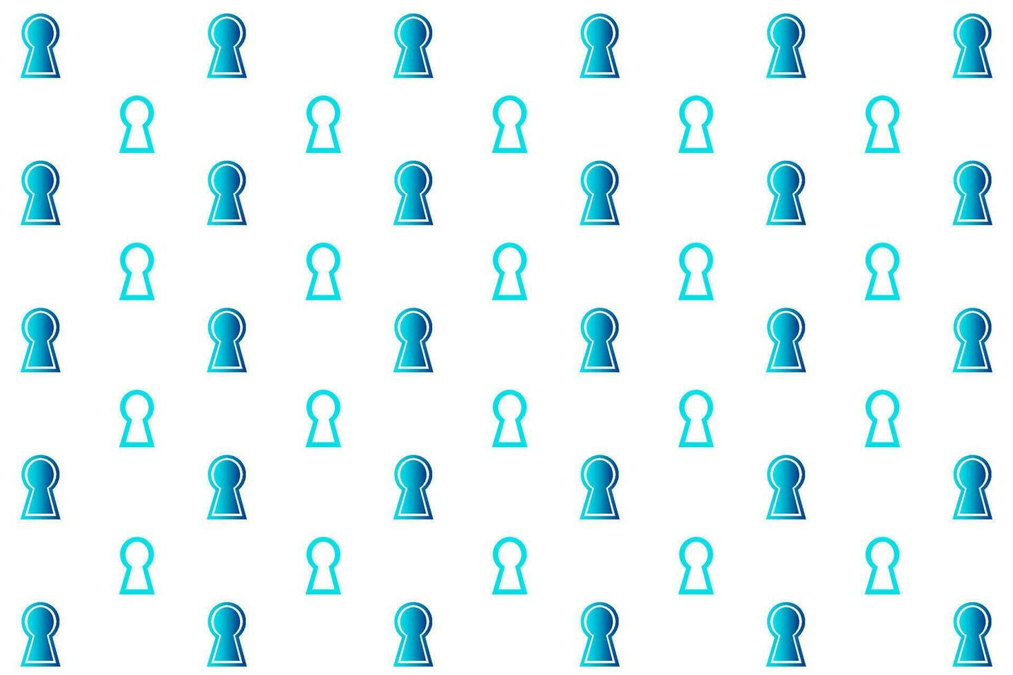 Abstract Keyhole Pattern Background vector