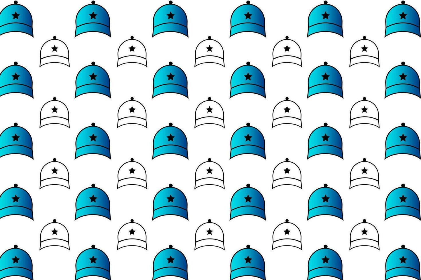 Abstract Men Cap Pattern Background vector