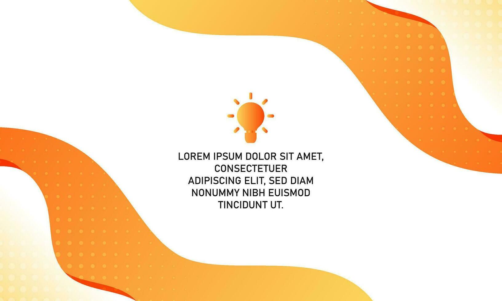 Abstract Modern White and Orange Curved Background vector