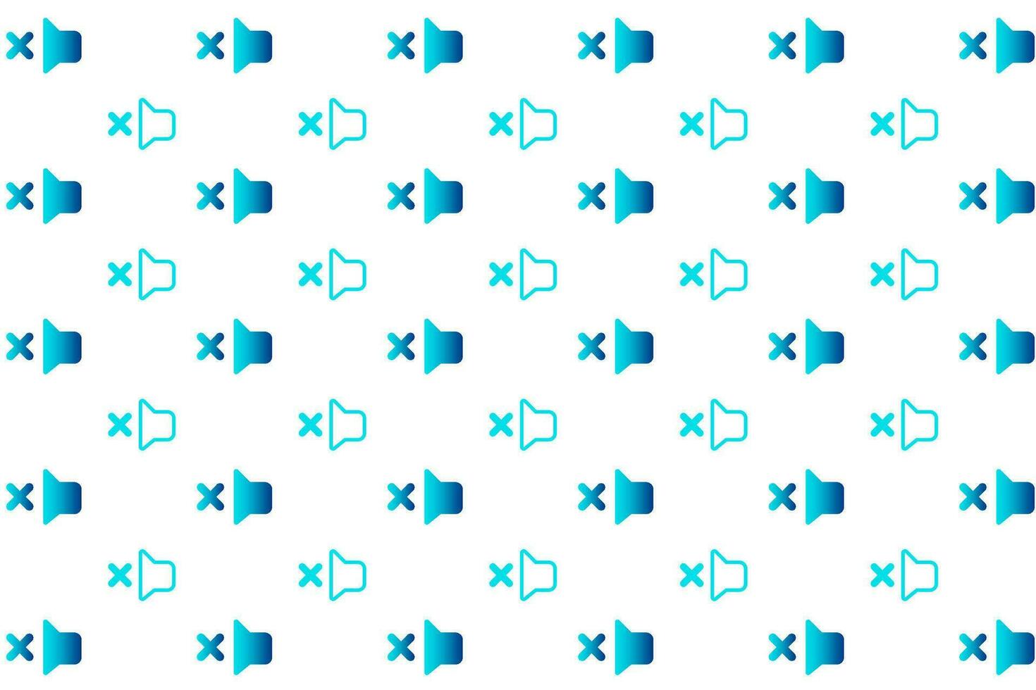 Abstract No Sound Pattern Background vector