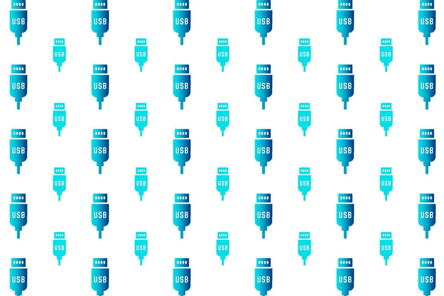 Abstract Usb Cable Pattern Background vector