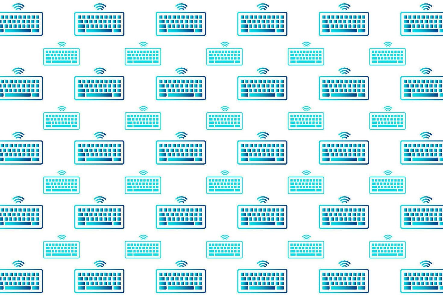 Abstract Wireless Computer Keyboard Pattern Background vector