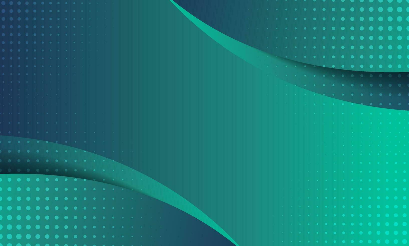 Elegant Vector Gradient Green Curve Background
