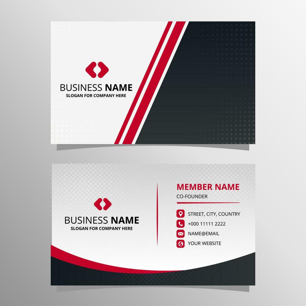 Elegant Vector Gradient Minimal Dotted Business Card Template
