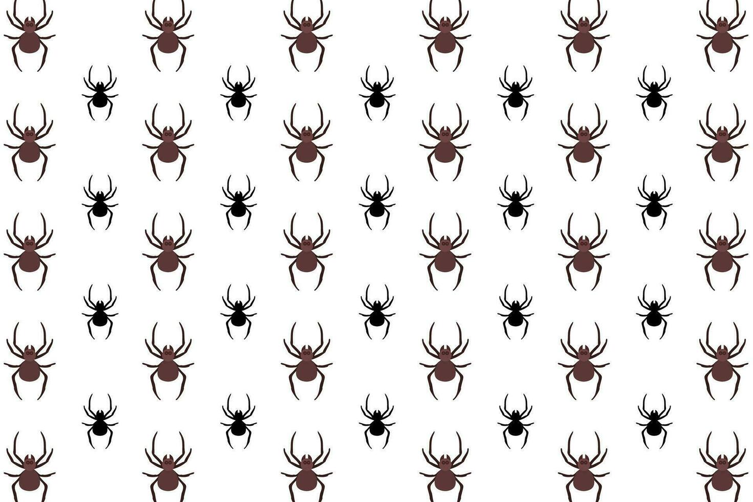 Flat Spider Arthropod Pattern Background vector