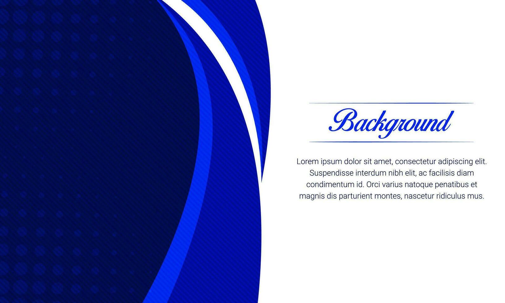 Modern Blue Curved Vector Background