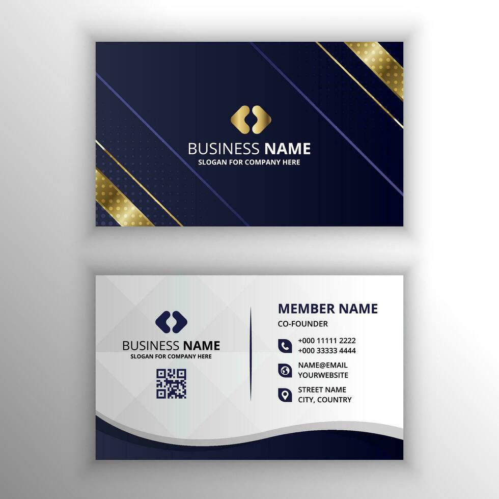 Modern Abstract Luxury Gradient Business Card Template vector