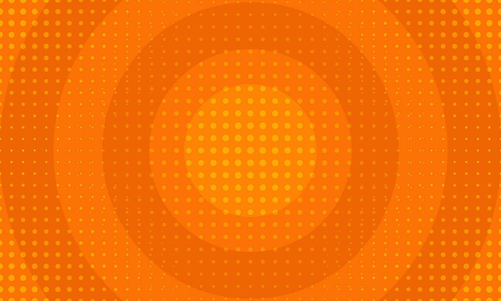 Modern Flat Dotted Orange Background With Circles vector