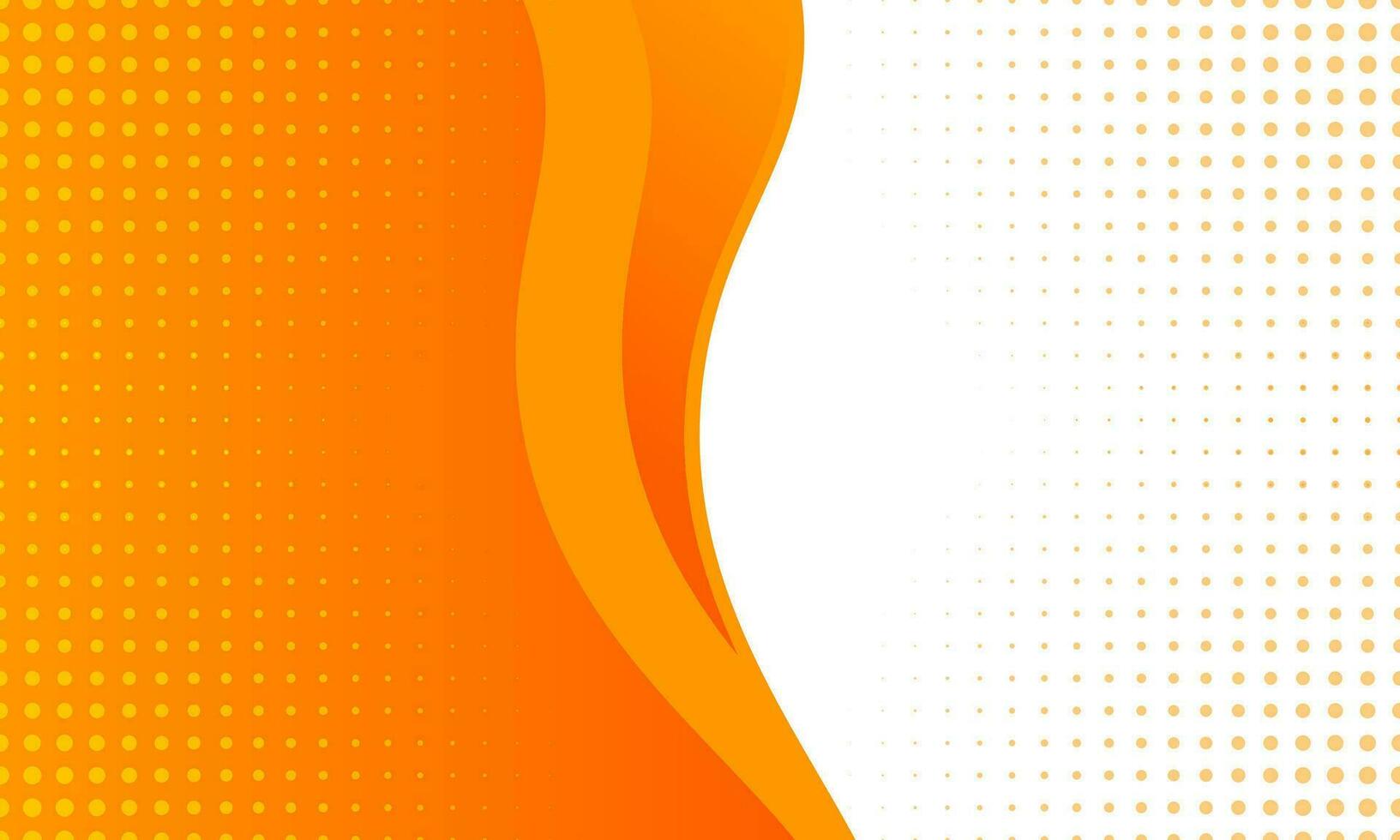 Modern Flat Gradient Orange Curved Background vector