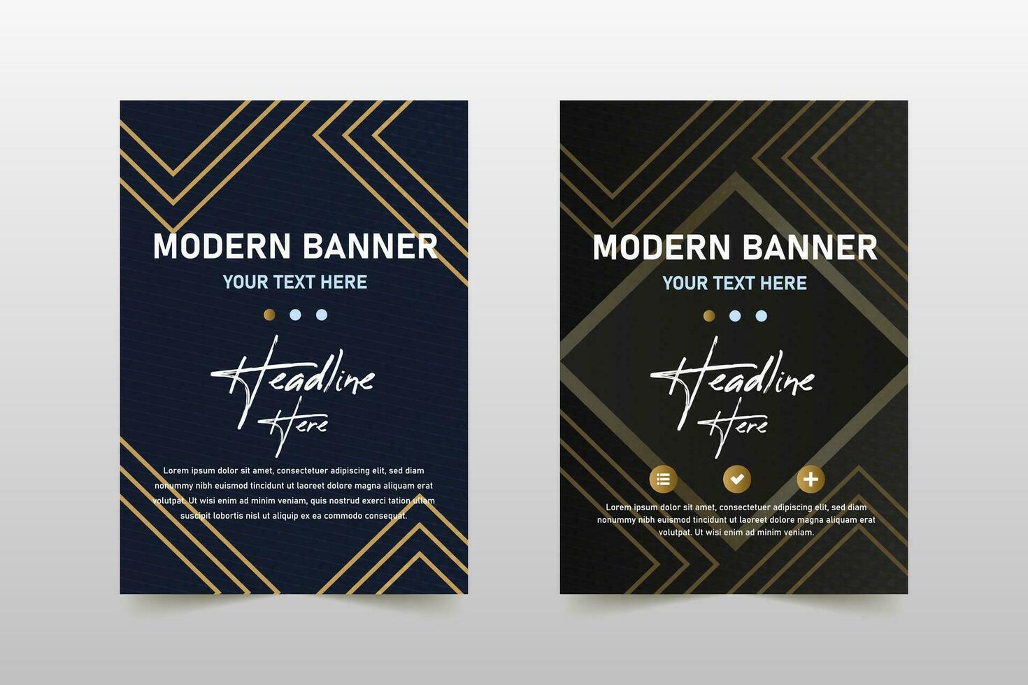 Modern Gradient Black Luxury Banner Template vector