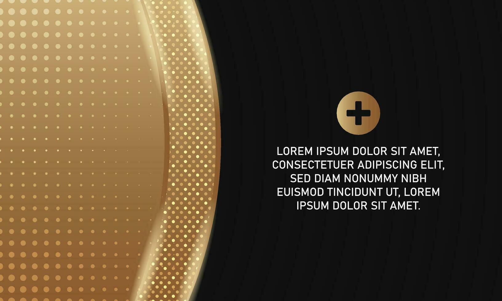 Stylish Luxury Black and Gold Dotted Background vector
