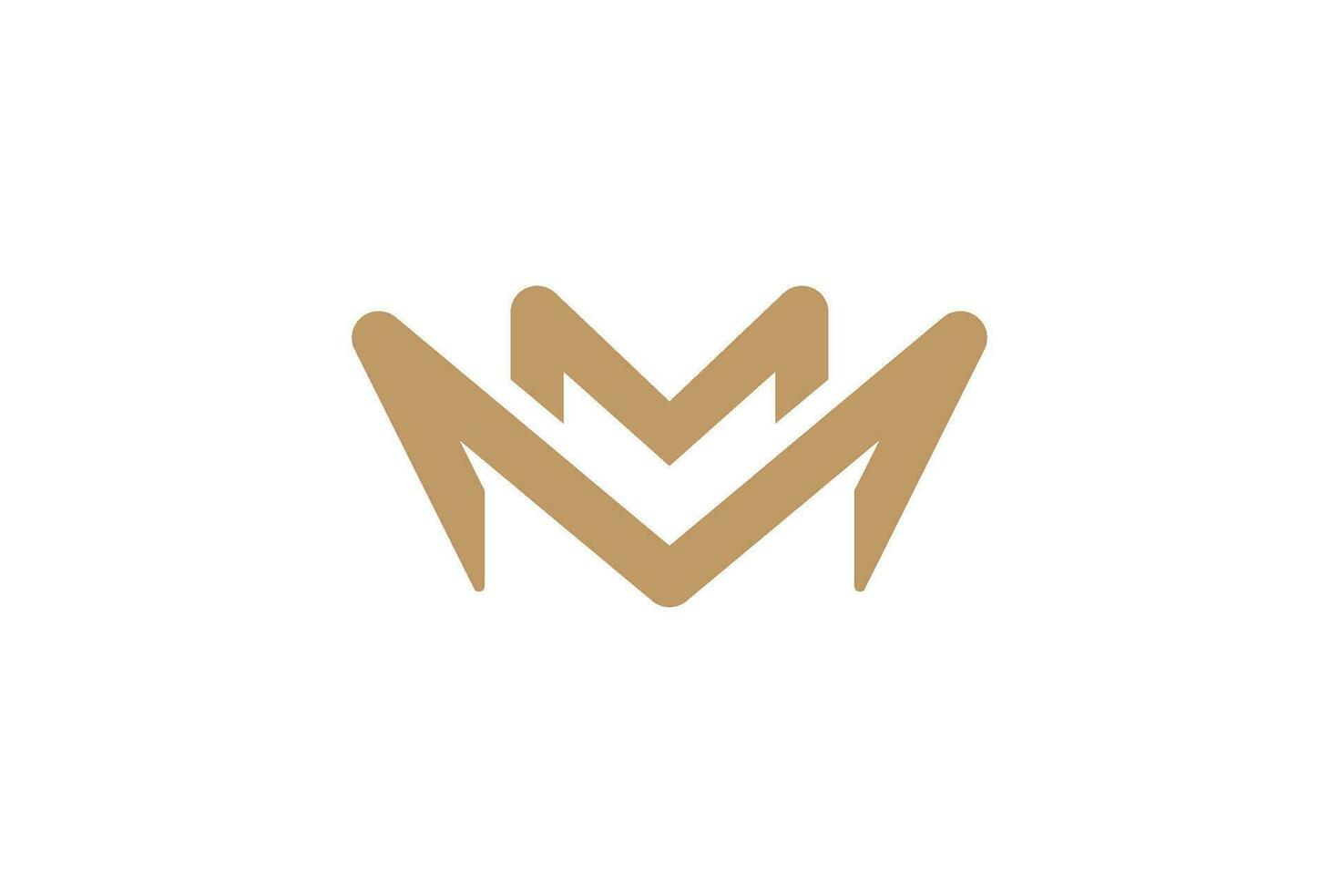 MM Crown Logo Design vector