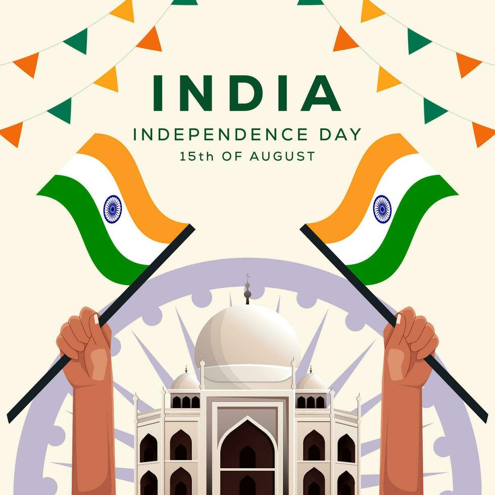 india independence day vector design illustration