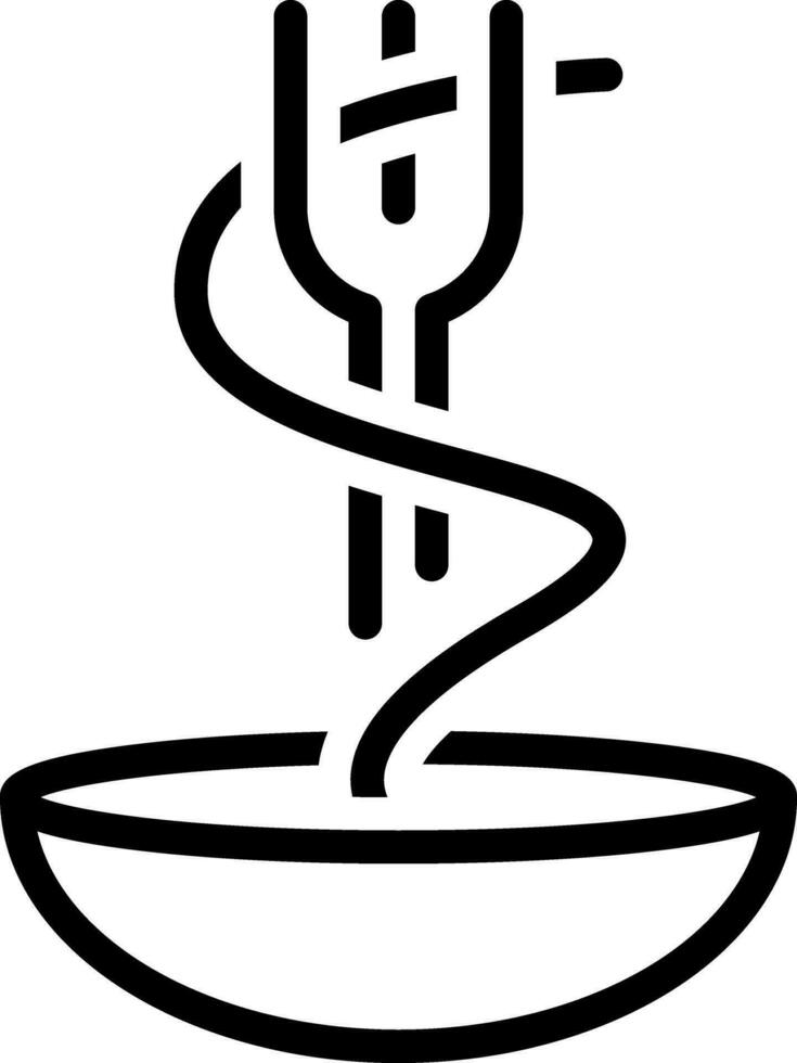 line icon for dish vector