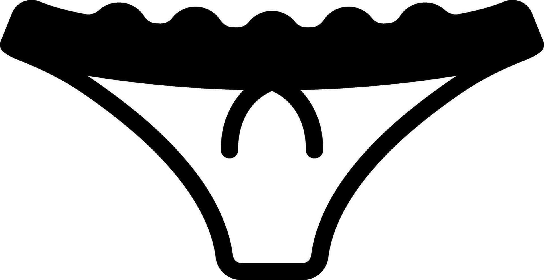 sólido icono para pantalones cortos vector