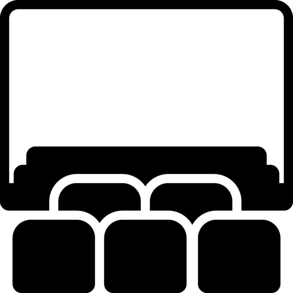 solid icon for university forum vector