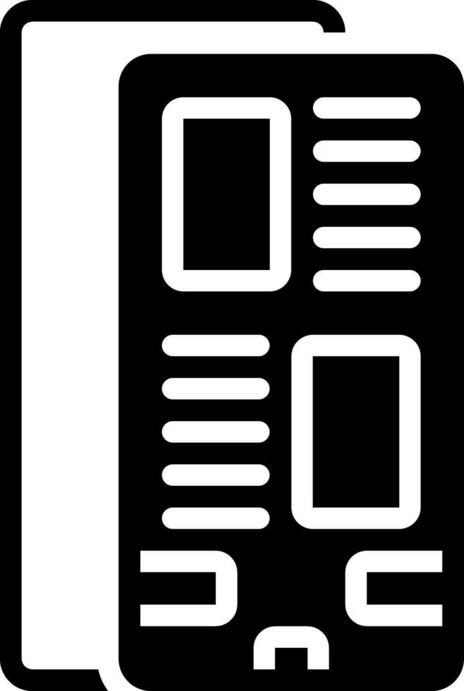 solid icon for leaflet promo vector