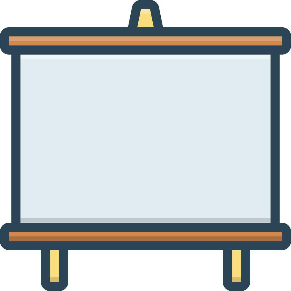 color icon for whiteboard vector