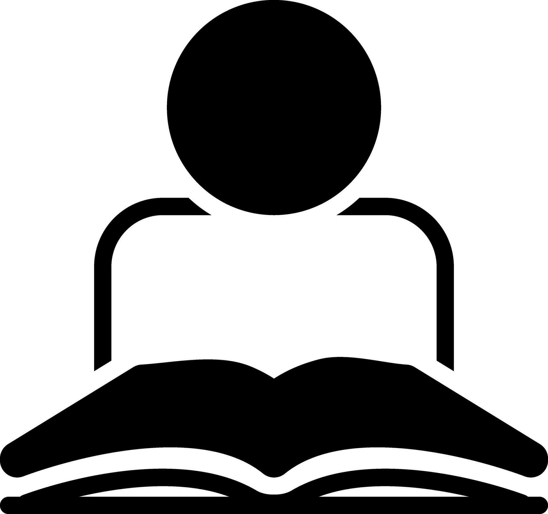 solid icon for reading 25847852 Vector Art at Vecteezy