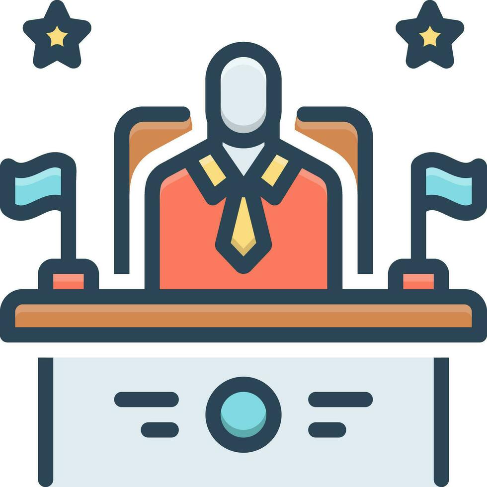 color icon for collector vector