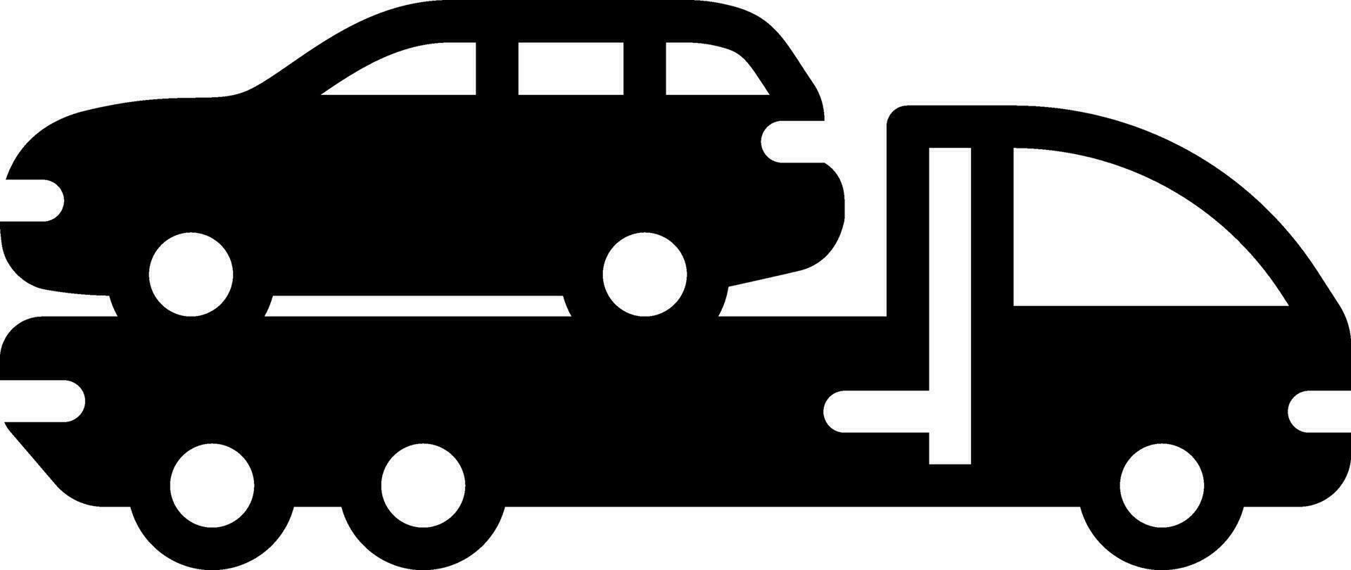 solid icon for vehicle vector