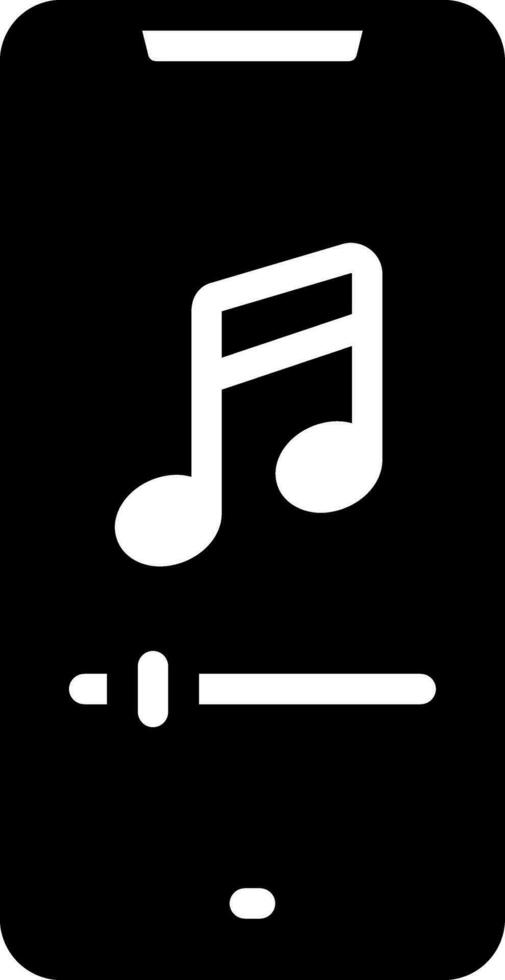 solid icon for song vector