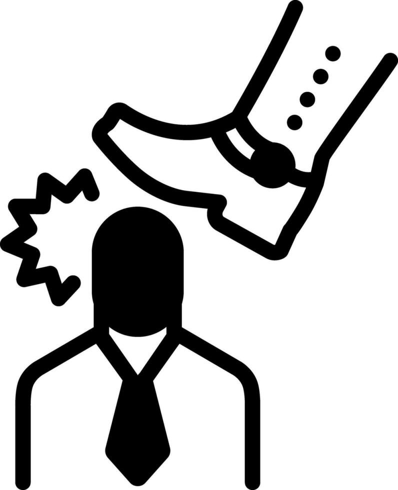 solid icon for abuse vector