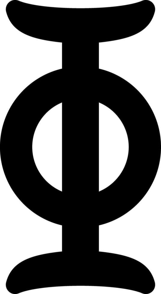 solid icon for phi vector