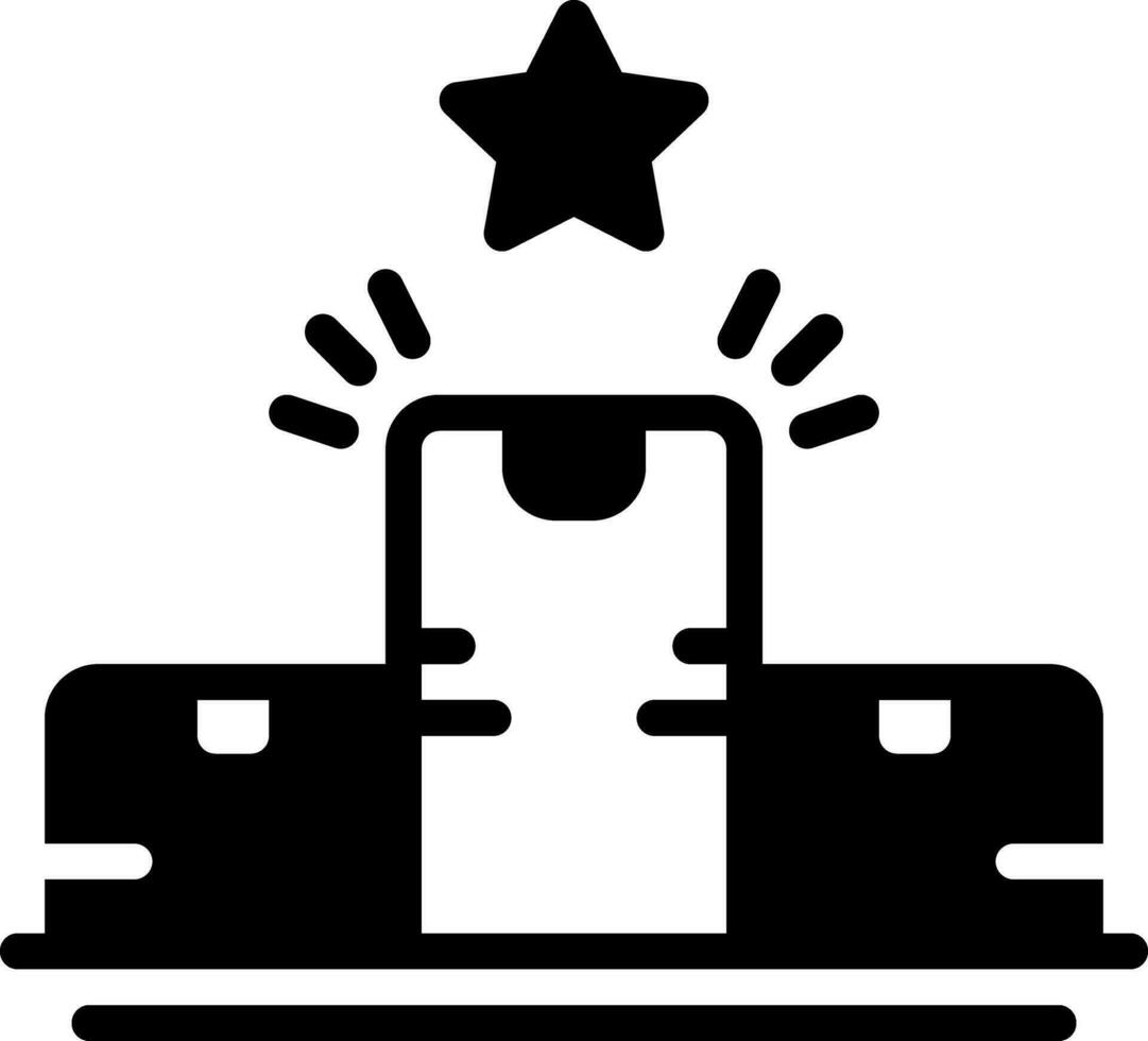 solid icon for quantity vector