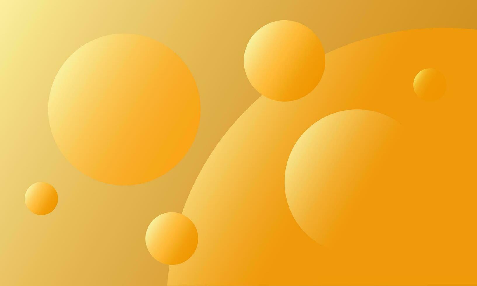 Abstract background with bubbles yellow and gradients. vector