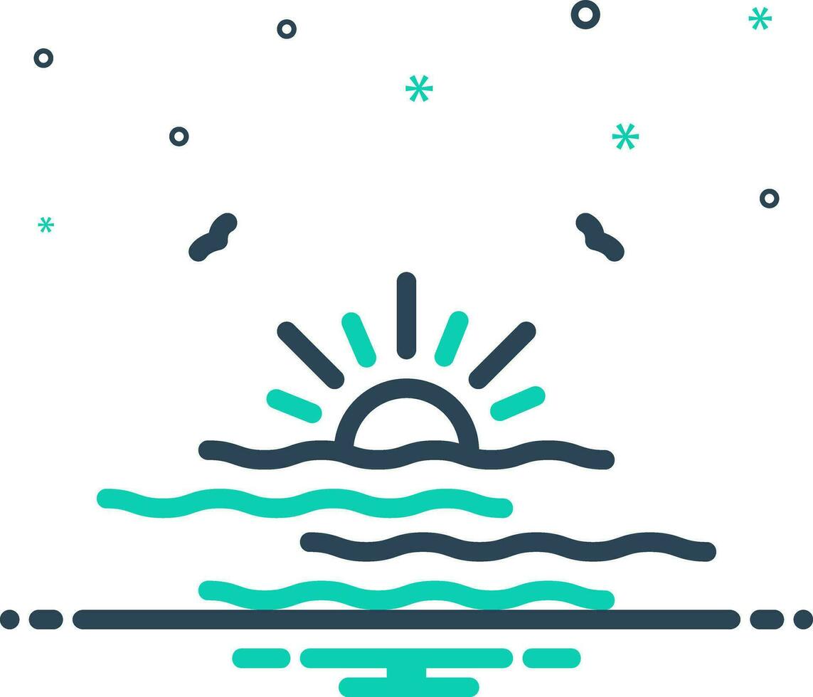 mix icon for horizon vector