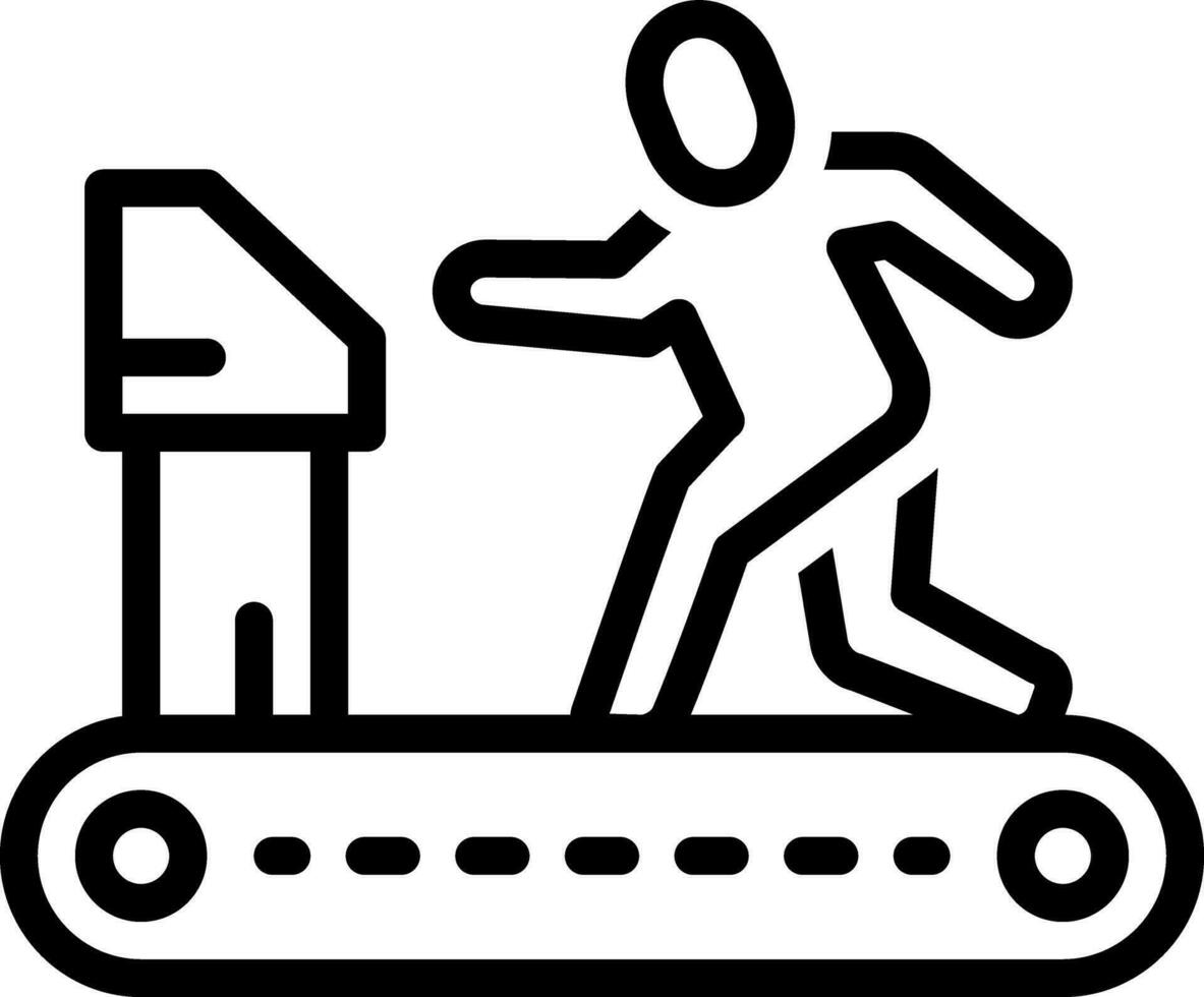 line icon for physically vector