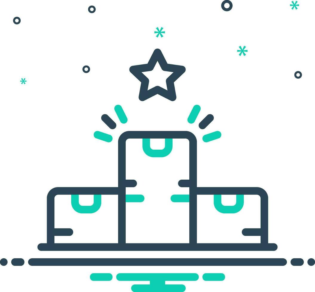 mix icon for quantity vector