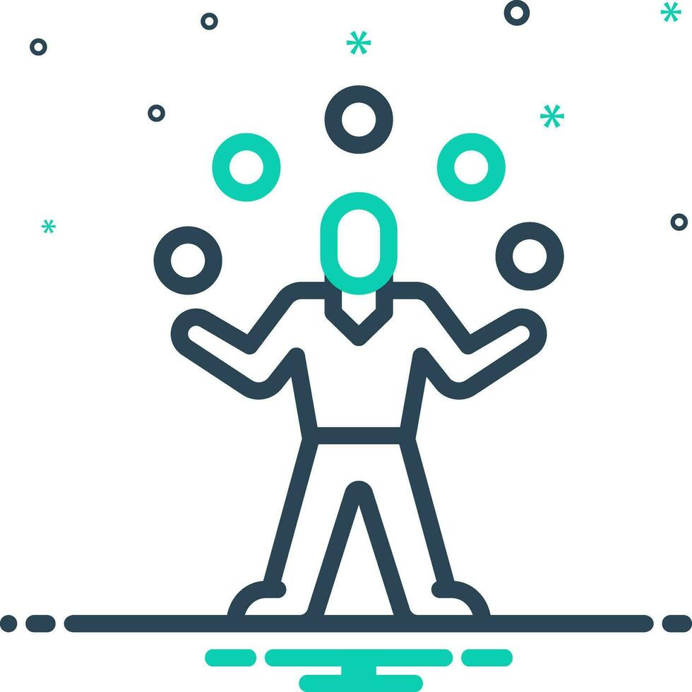 mix icon for practices vector